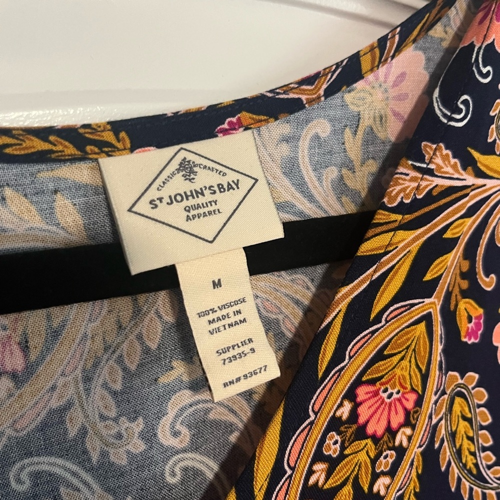 St. John’s Bay Paisley Print Dress - Picture 5 of 5